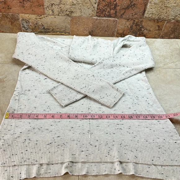 Calvin Klein Sweater Turtleneck Lightweight Top Knit Long Sleeve Speckled Size L - Picture 10 of 11